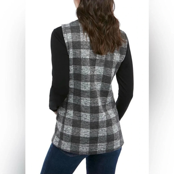 Calvin Klein Gray Plaid Vest - Picture 2 of 5